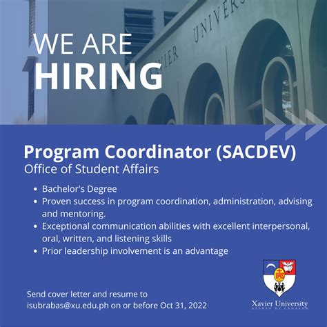 Xavier University - Job Openings