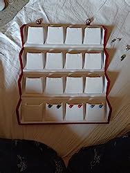 atorakushon Women's Velvet 16 Pair Earrings Organizer Jewellery Box ...