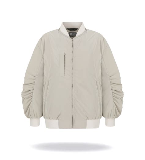 Flyers light bomber jacket Satin Beige - Fluff