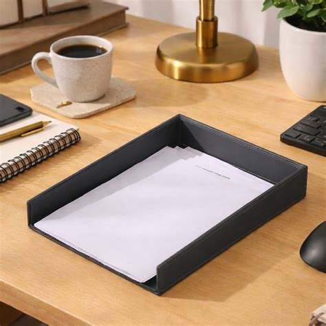 ESQ Living Bureau Paper Tray - Dark Grey
