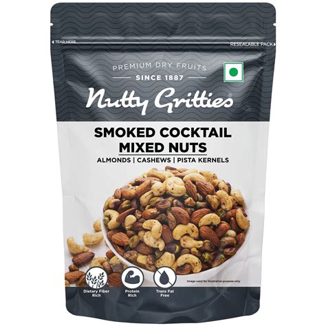 Nutty Gritties Premium Smoked Cocktail 200g - Roasted and Smoked ...