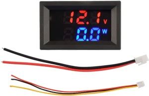 electrolight DC 0V-100V ,10A, 1000W Red Blue LED Digital Volt Amp watt ...