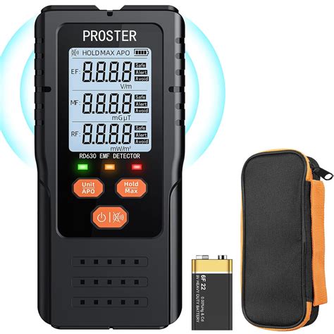 Proster 3in1 EMF Meter - Digital Electromagnetic Field Radiation ...