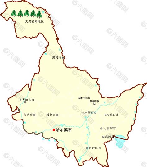 黑龙江地图素材免费下载(图片编号:6145980)-六图网