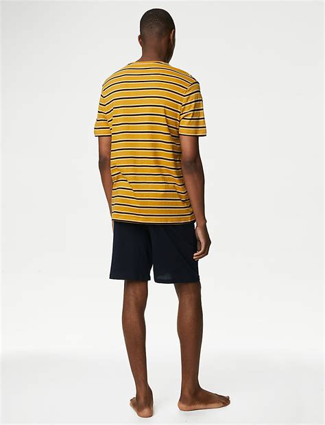 Buy Pure Cotton Striped Pyjama Set at Marks & Spencer