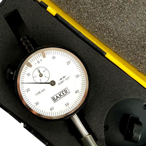 Baker K51 Plunger Type Dial Gage, Reading 0.001", Range 0.5", Graduati ...