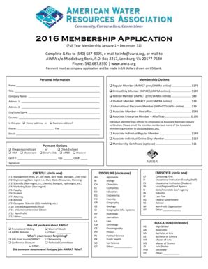 Fillable Online awra Full Year Membership January 1 December 31 - awra ...