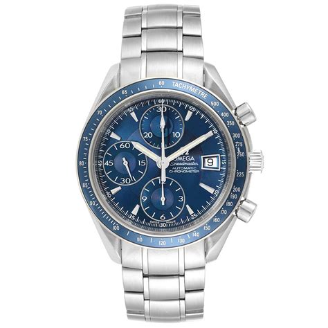 Omega Speedmaster Day Date Blue Dial Chronograph Watch 3212.80.00 ...