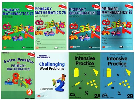 Singapore Math Primary Mathematics Complete Grade 2 Set (8 Books): 2 ...