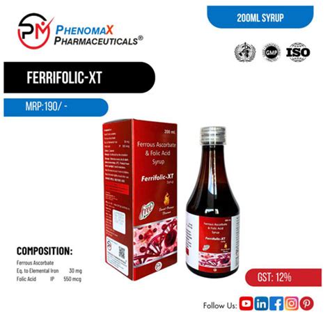 FERRIFOLIC-XT SYRUP Phenomax Pharmaceuticals