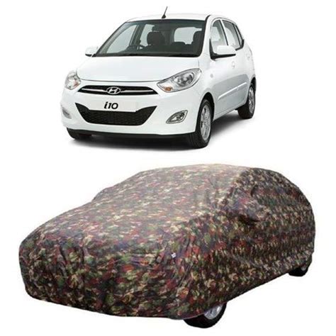 HOLME'S Water Resistant Car Body Cover for Hyundai-I10 Mirror Pocket ...