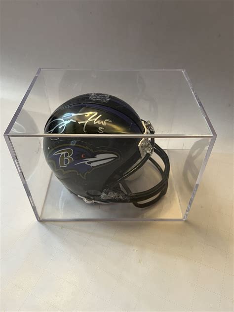 Joe Flacco Baltimore Ravens AUTO MINI RIDDELL HELMET.