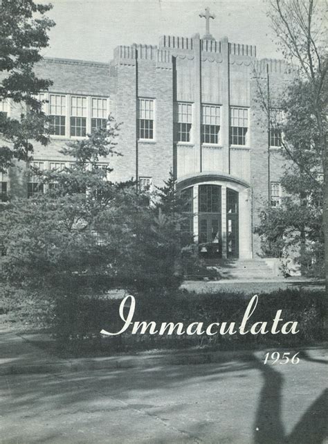 1956 yearbook from Immaculata High School from Detroit, Michigan for sale