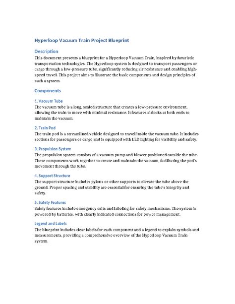 Image result for Hyperloop Train Blueprint