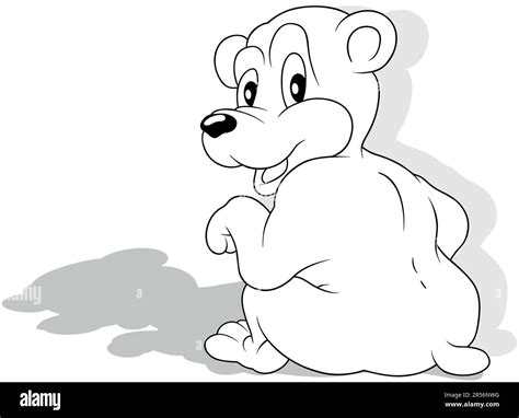 Sitting Bear Drawing