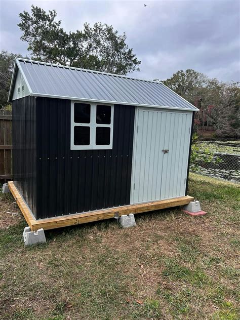 10x10 Metal Storage Shed with Weather Resistance