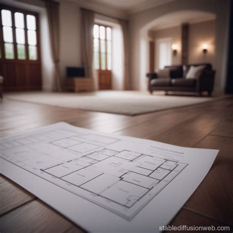 Three Bedroom House Floor Plan | Stable Diffusion Online