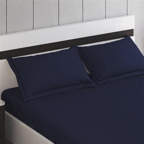 Buy Juniper Parc Striped 3Pcs Queen Bedsheet Set from Home Centre at ...