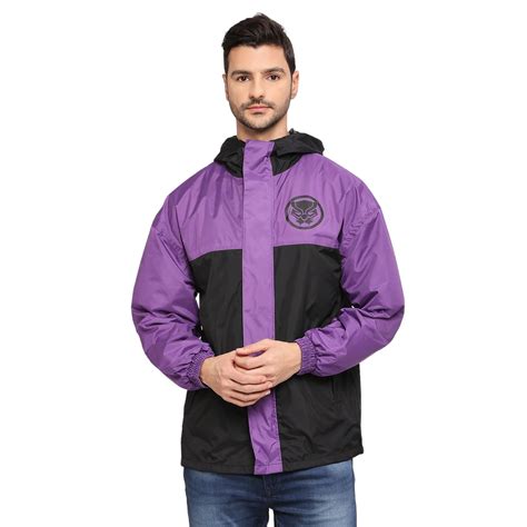 Buy Citizen Polyester Black Panther Tapping Standard Length Windcheater ...