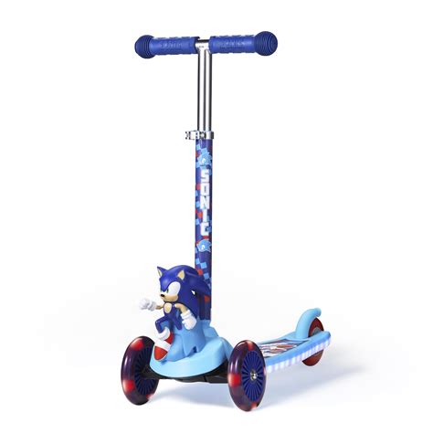 Sonic The Hedgehog 3D Kick Scooter for Kids, Self-Balancing 3 Wheeled ...