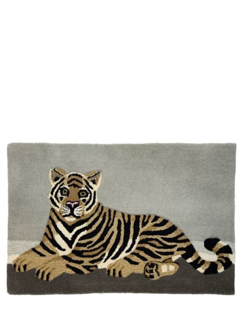 Sitting tiger wool rug - Studio Maleki - Home | Luisaviaroma