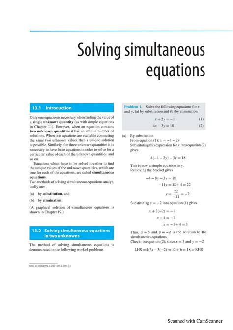 Image result for Simultaneous Equation Involving Solving Problems