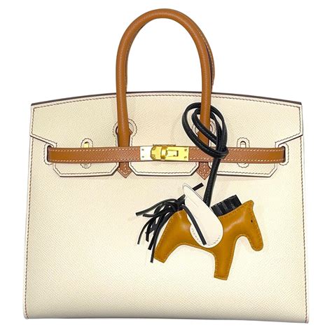 Hermes Birkin 25cm Sellier Nata Gold Epsom Brushed Gold sur 1stDibs