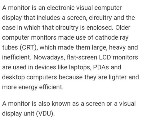 Sort note on monitor - Brainly.in