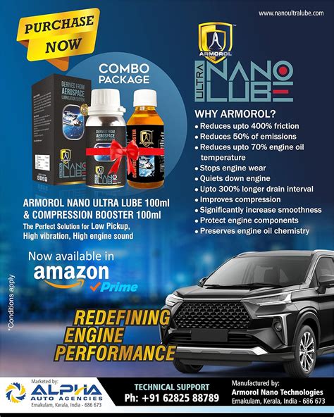 Armorol Nano Ultra Lube 100ml and Compression Booster 100ml : Amazon.in ...