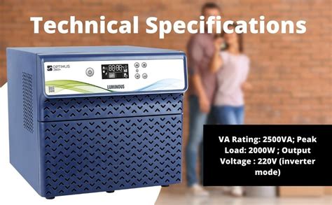 Amazon.in: Buy Luminous Optimus 2800 Pure Sine Wave 2500VA/24V Inverter ...