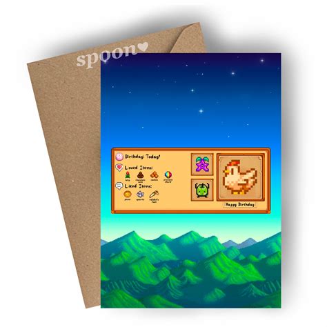 Stardew Valley - Birthday Card - Etsy UK