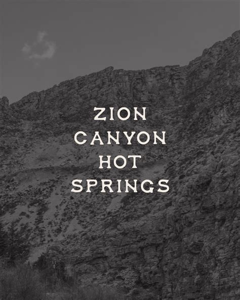 Zion Canyon Hot Springs | Explore, recover & restore at Zion Canyon Hot Springs, opening summer ...