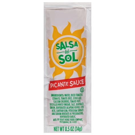 Salsa Del Sol Single Serve Picante Sauce, 6.25 LB | Away From Home