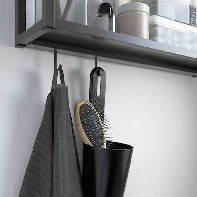 ENHET rail for hooks, anthracite, 57 cm (22 ½") - IKEA