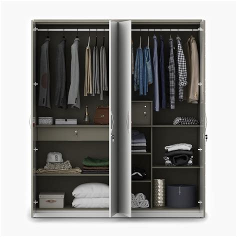 Buy Helios Alaska 4-Door Wardrobe - White from Helios by Home Centre at ...