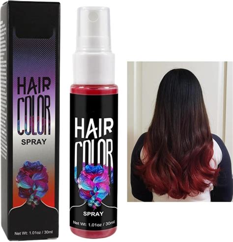 Red Hair Dye,Temporary Hair Colour Spray,Red Hair Spray Colour for Kids ...