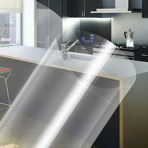 SUPERFAB 121.92 cm Kithen Cabinet Transparent Glass Film Sticker Self ...