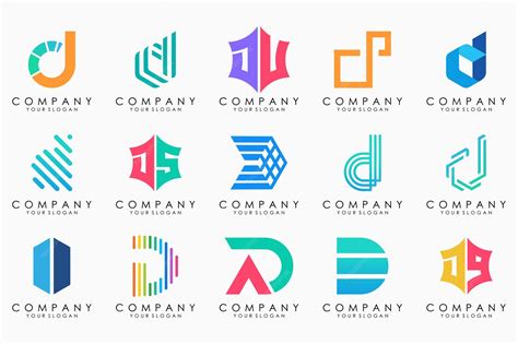 Premium Vector | Abstract letter d logo icon set design for business of luxury elegant simple - Abstract Letter D