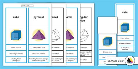 Second Grade Guess My 3D Shape Worksheet