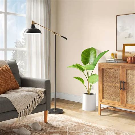 Crosby Schoolhouse Floor Lamp Black - Threshold | Second Story Living