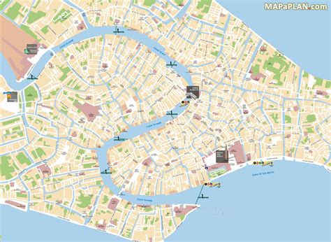 Map Of Venice Canals