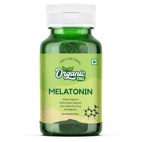 Organic Zing Melatonin Tablets | Improves Sleep Cycle, Enhances Sleep ...