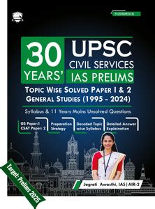 Upsc 30 Years Topic Wise Solved Question Papers - 30 Years UPSC Civil ...