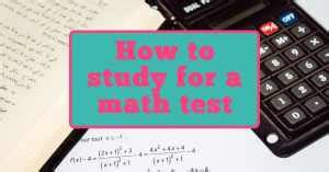 How to Study for a Math Test 的图像结果