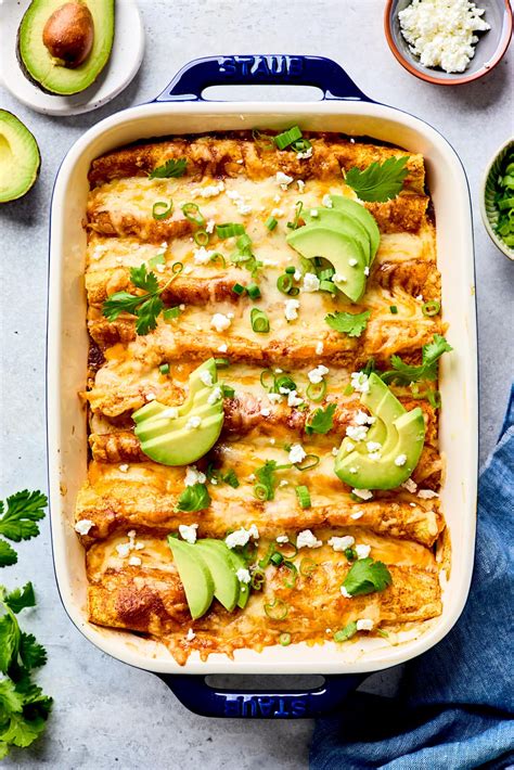 Cheese Enchiladas With Rice And Beans