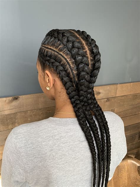 25 Trending Straight Back Braids for 2024: Simple Styles with Pictures ...