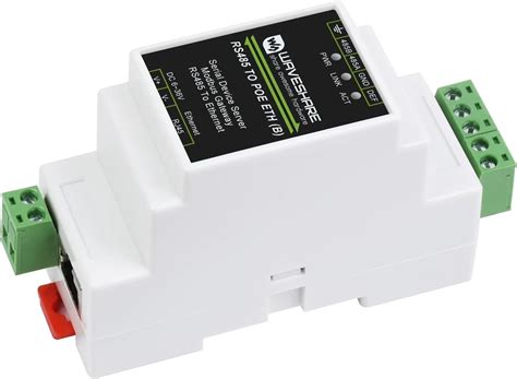 Waveshare RS485 to RJ45 Ethernet Converter Module, Industrial Rail ...