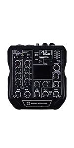 Xtreme Acoustics XAMXB4 | 4-Channel Professional Audio Mixer with ...