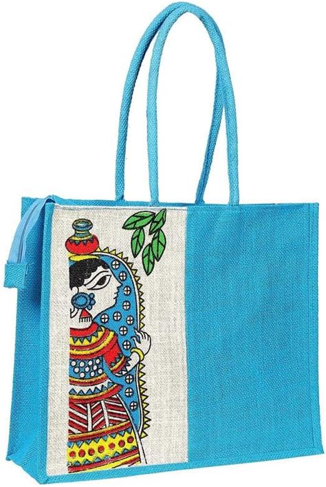 Buy SAINIK'S - ACCESS TO QUALITY Jute Bag Durga Mataji Print Pack of 2 ...