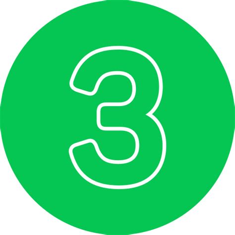 Number 3 - Free education icons